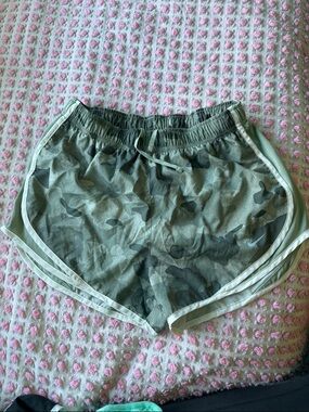 Nike Women’s Green Camo Athletic Shorts